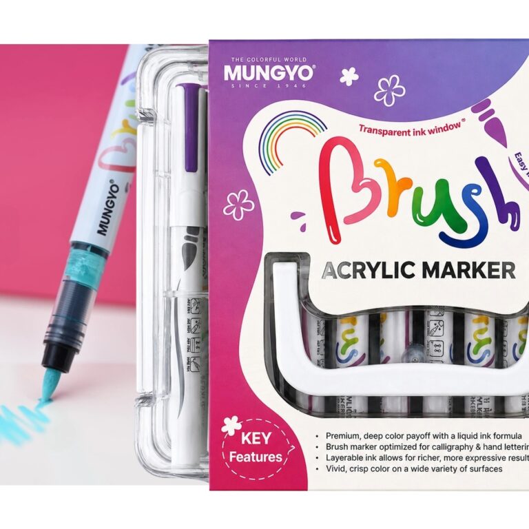 MUNGYO Acrylic Brush Marker Set of 24