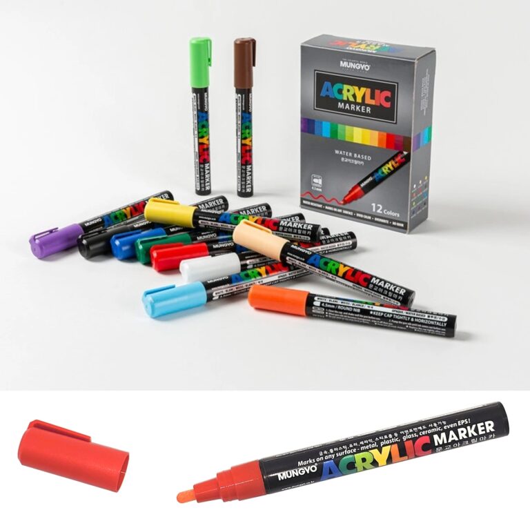MUNGYO Acrylic Paint Marker Set of 12